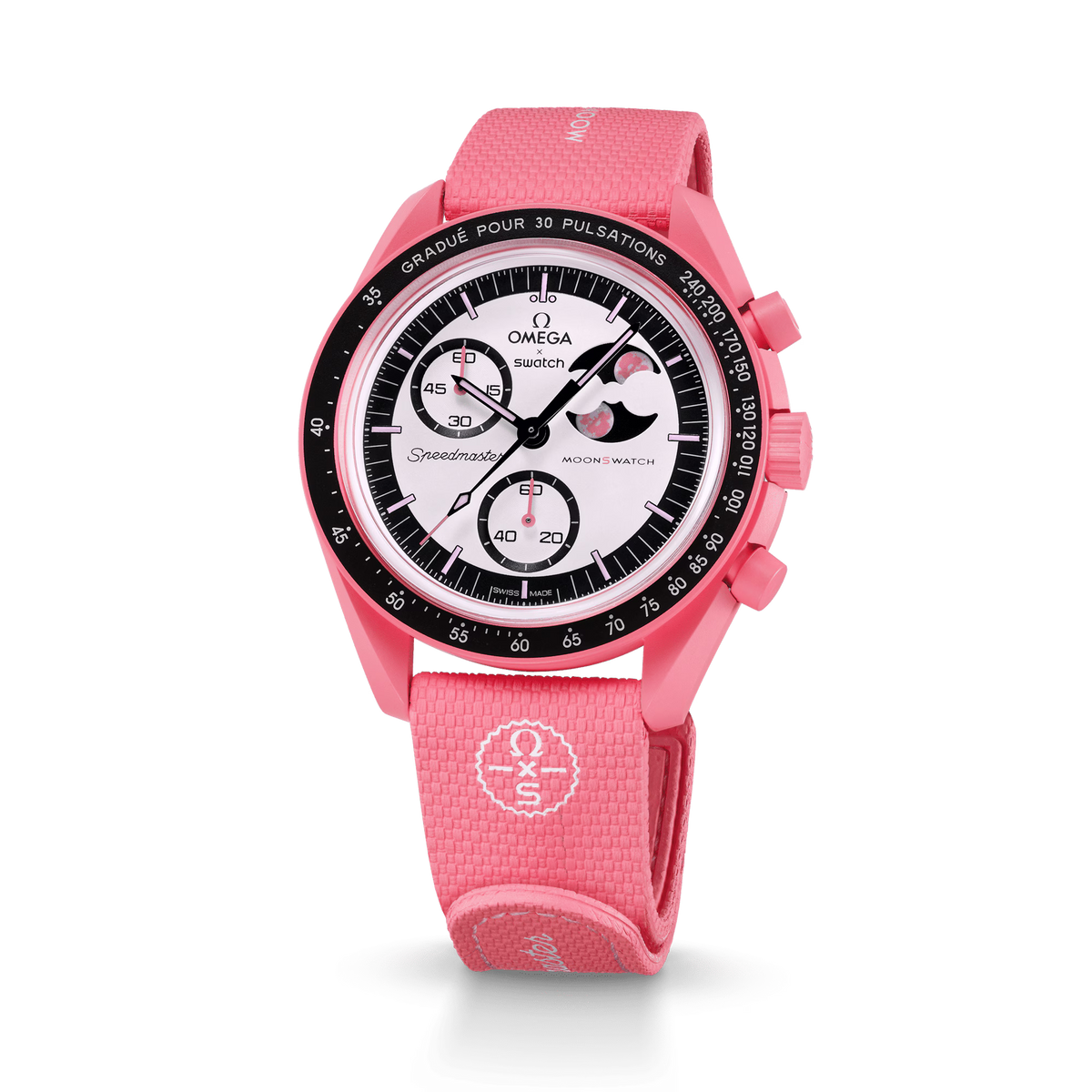 STRAP LIGHT PINK/WHITE RUBBER