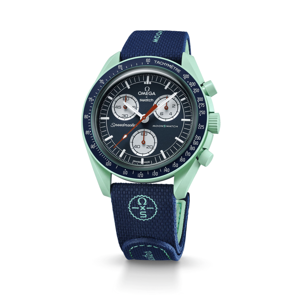 STRAP DARK BLUE/GREEN RUBBER