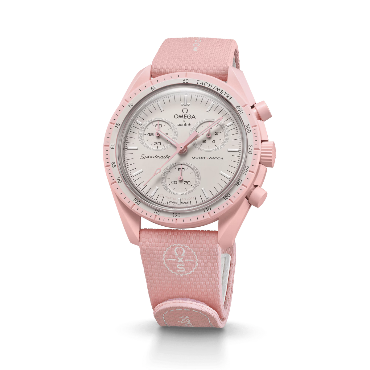 STRAP LIGHT PINK/WHITE RUBBER
