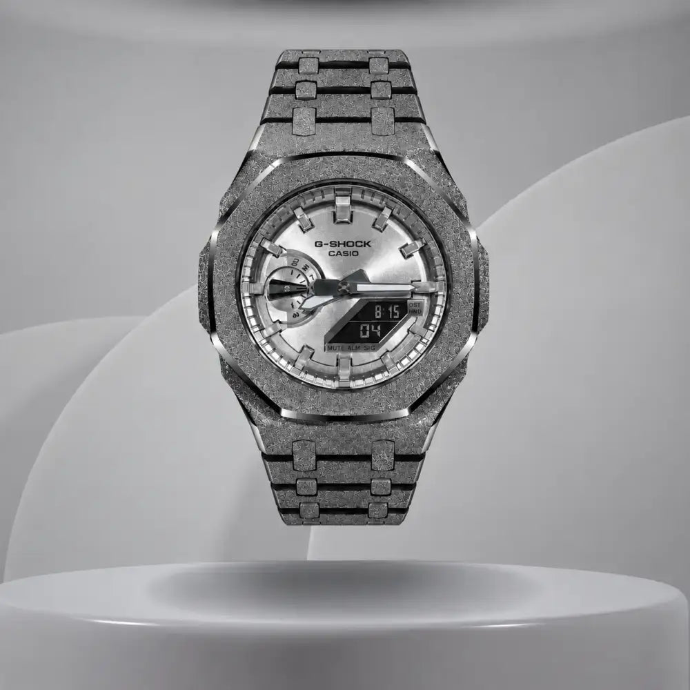 Custom Watch – Full Silver Frosted