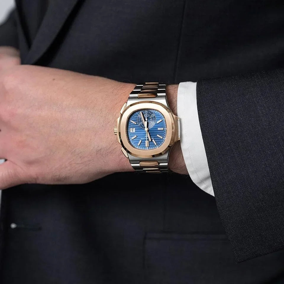 Sorelyne Nautilus Rose Gold Blue Dial 40mm Watch photo 5