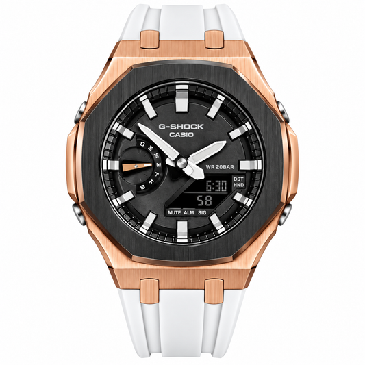 Custom Watch – Black White Rose Gold