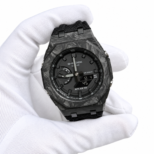 Custom Watch – Full Black Carbon Fiber