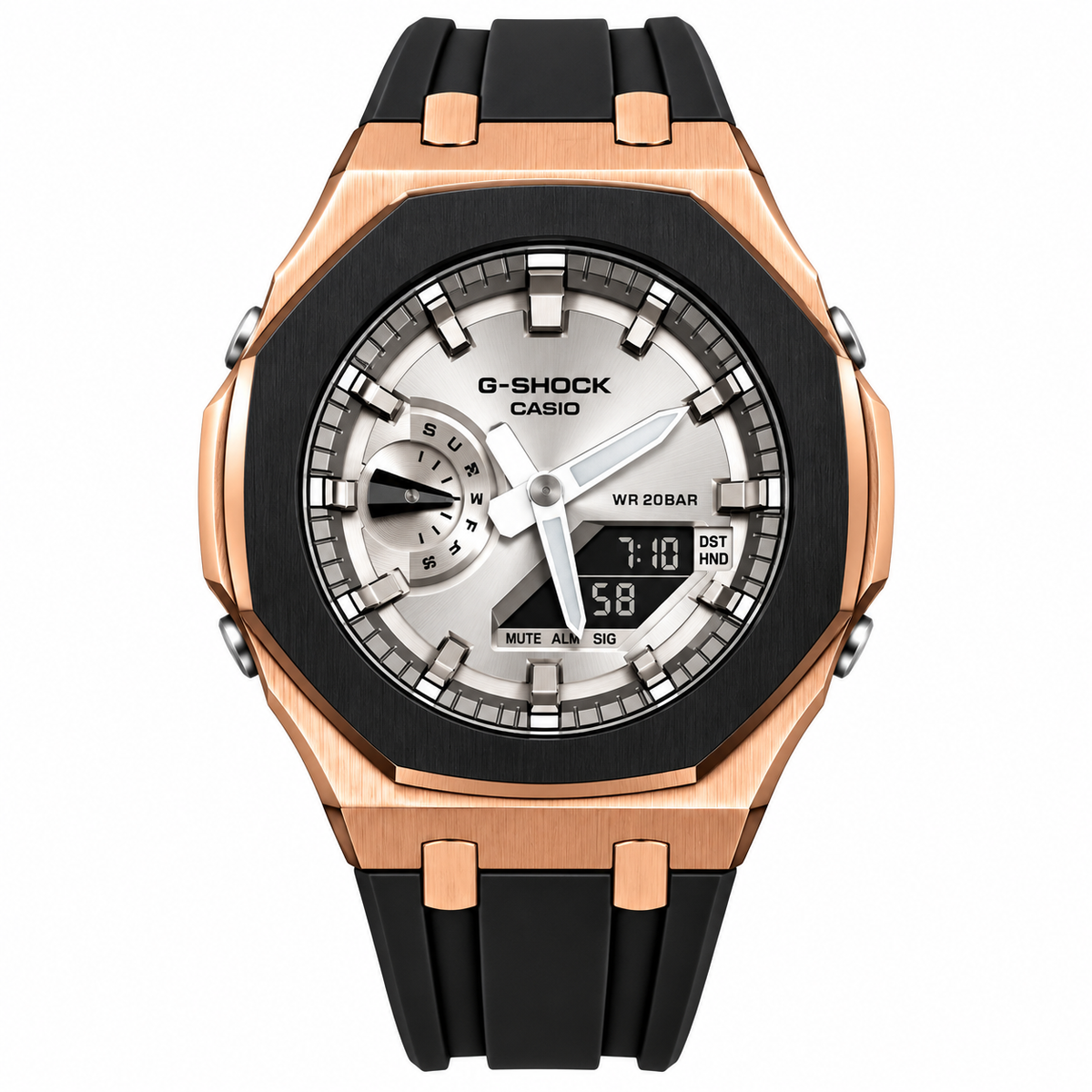 Custom Watch – Black Grey Rose Gold