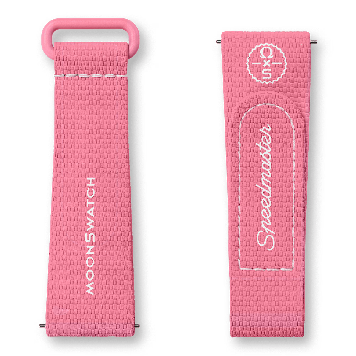 STRAP  LIGHT PINK/WHITE RUBBER