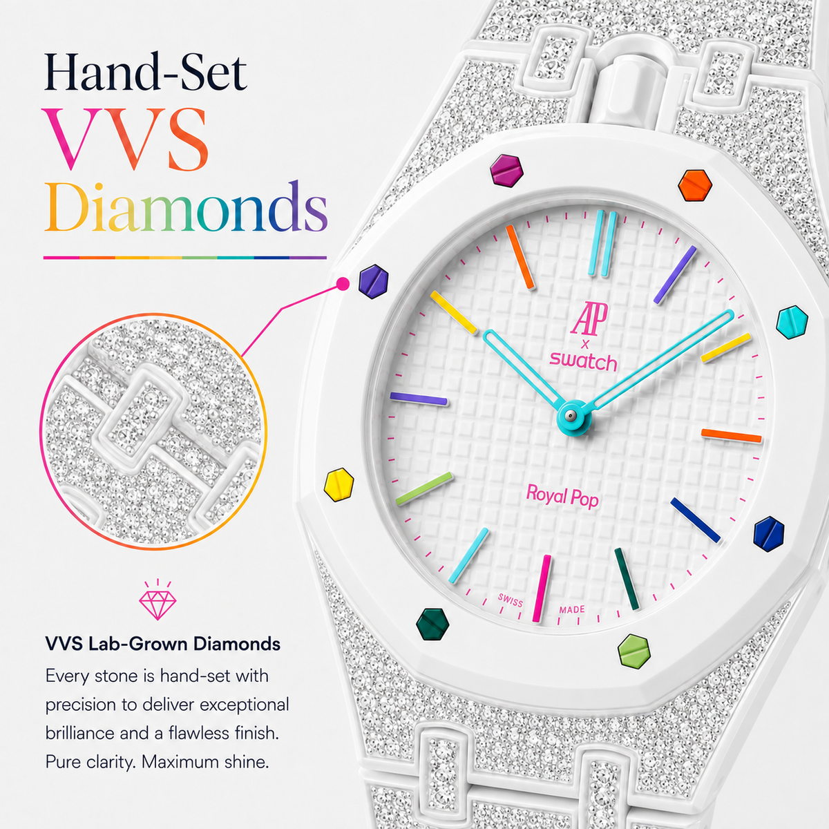 Royal Pop Ceramic Strass Bracelet - OTTO ROSSO