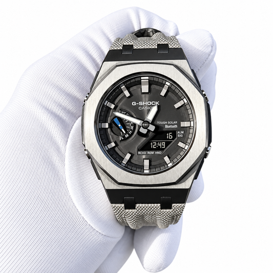 Custom Watch – Black Metal Bluetooth