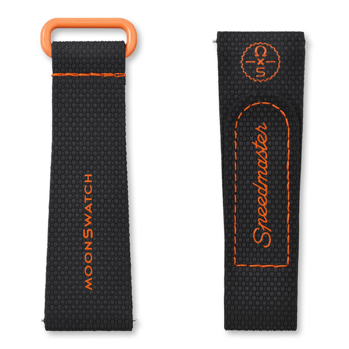 STRAP  BLACK/ORANGE RUBBER