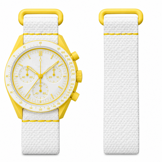 🎁 CLOCK WHITE/YELLOW RUBBER (100% off)