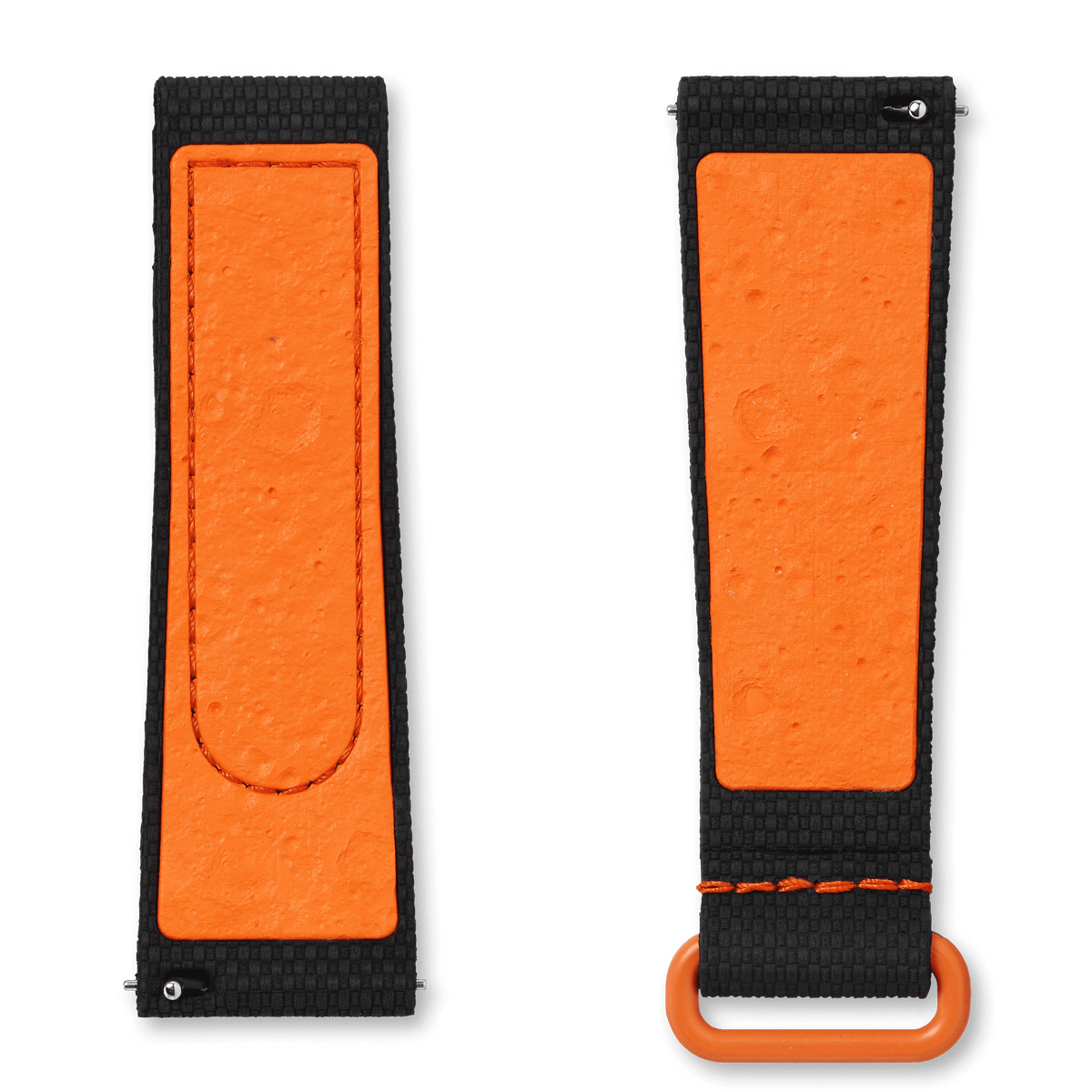 STRAP  BLACK/ORANGE RUBBER
