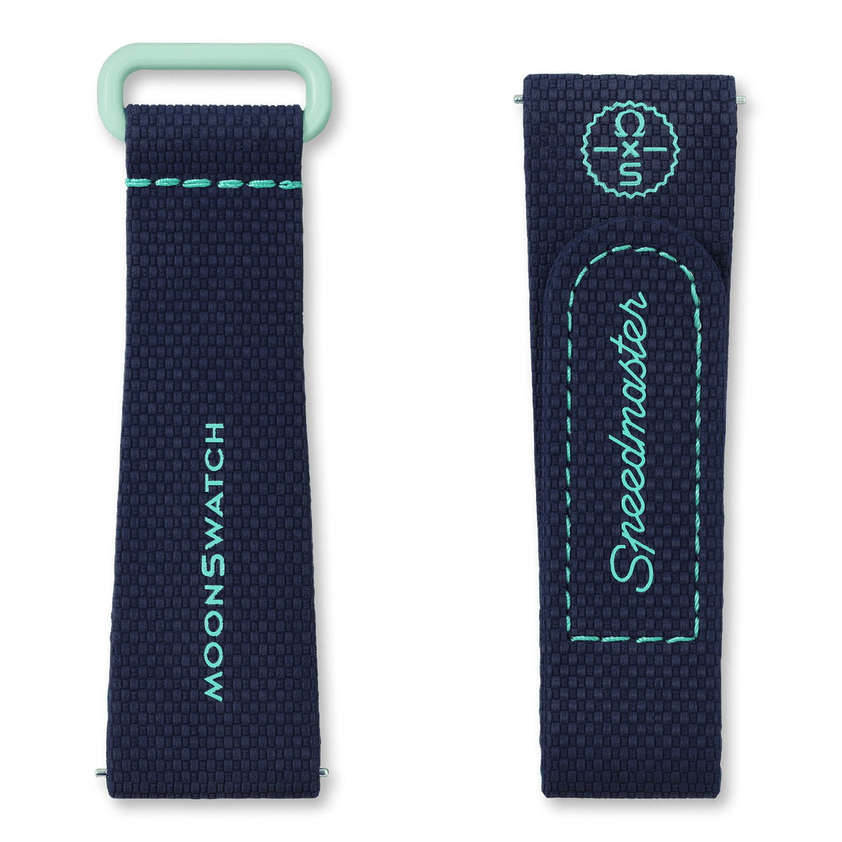 STRAP  DARK BLUE/GREEN RUBBER