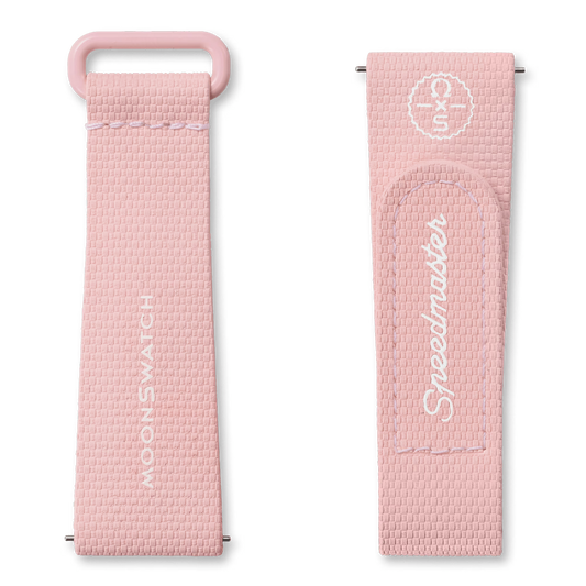 STRAP  LIGHT PINK/WHITE RUBBER