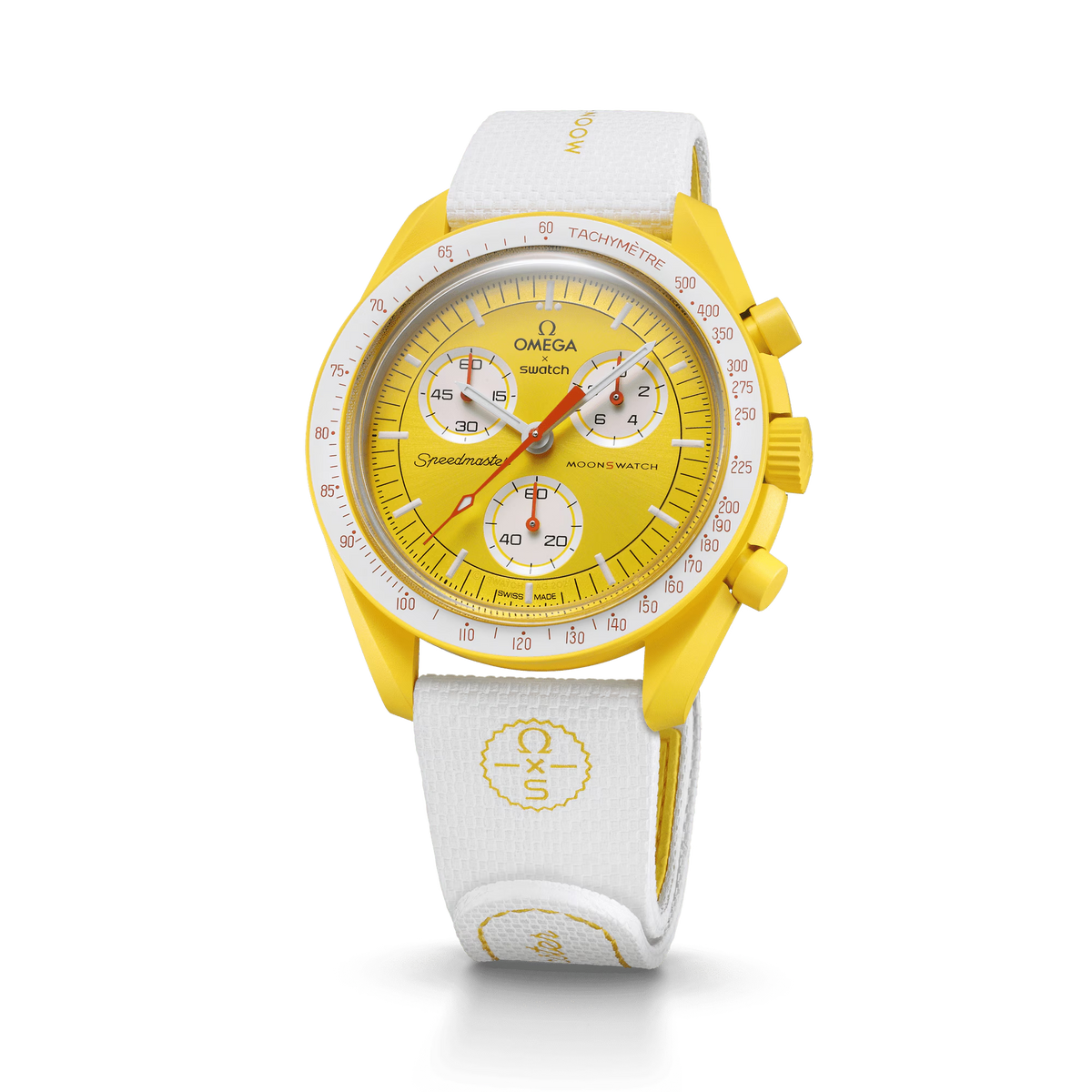 STRAP  WHITE/YELLOW RUBBER