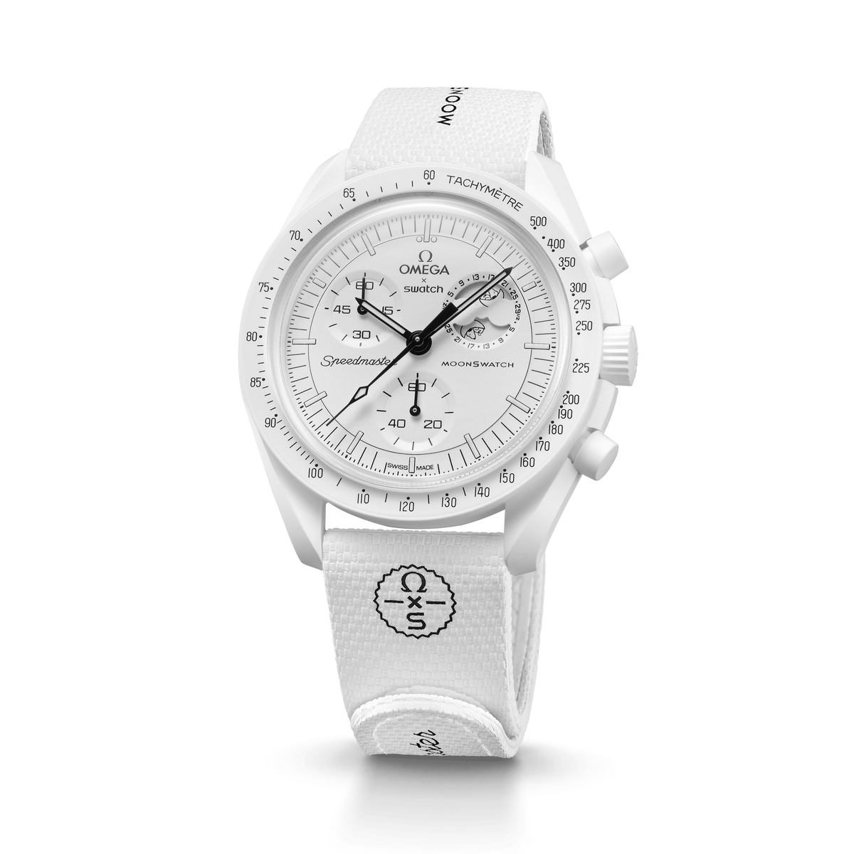 STRAP  WHITE/WHITE RUBBER