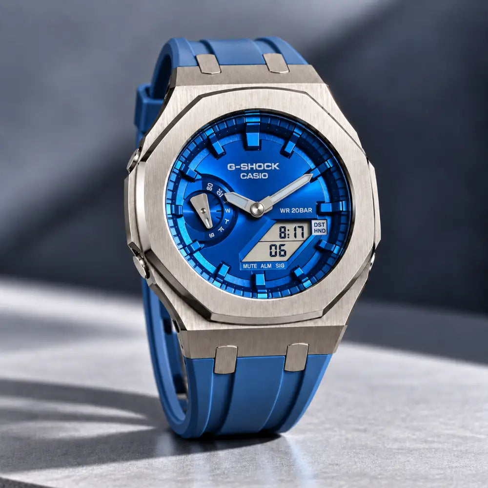 Custom Watch – Blue Silver