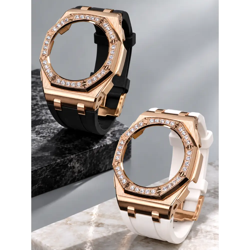 Custom Watch – Diamond Black Rose Gold