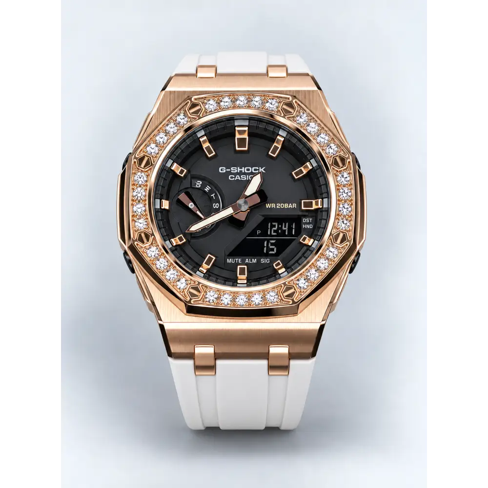 Custom Watch – Diamond Black Rose Gold