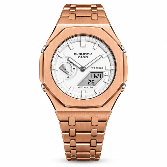 Custom Watch – Full Rose Gold White