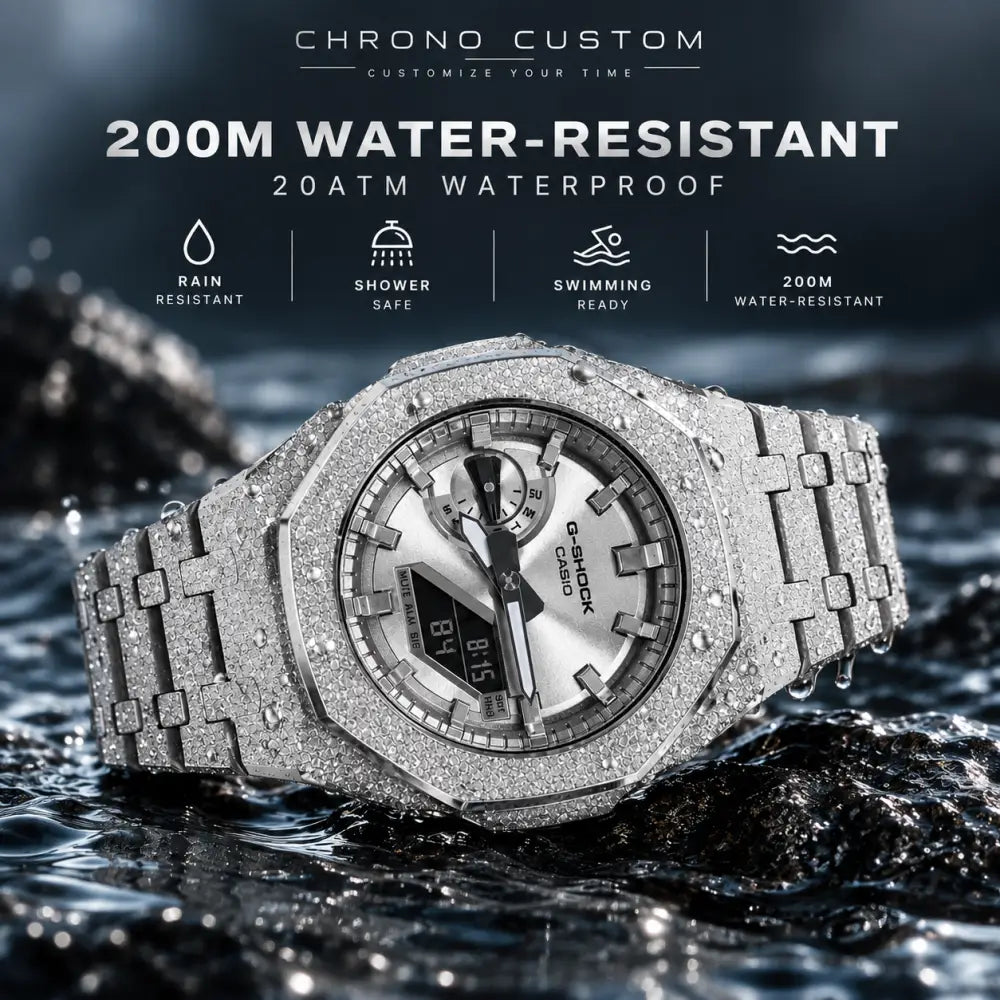 Custom Watch – Full Silver Frosted