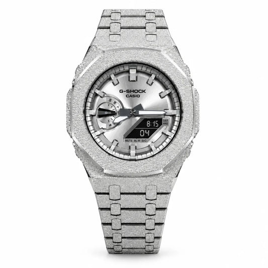 Custom Watch – Full Silver Frosted