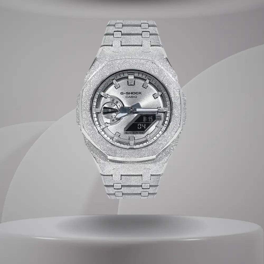 Custom Watch – Full Silver Frosted