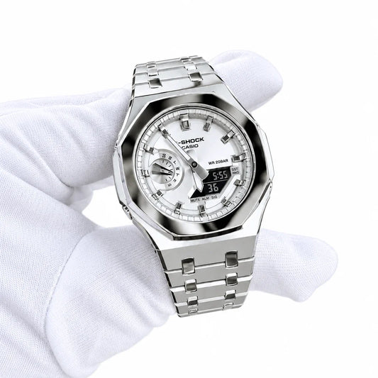 Custom Watch – Full Silver Mirror Polish
