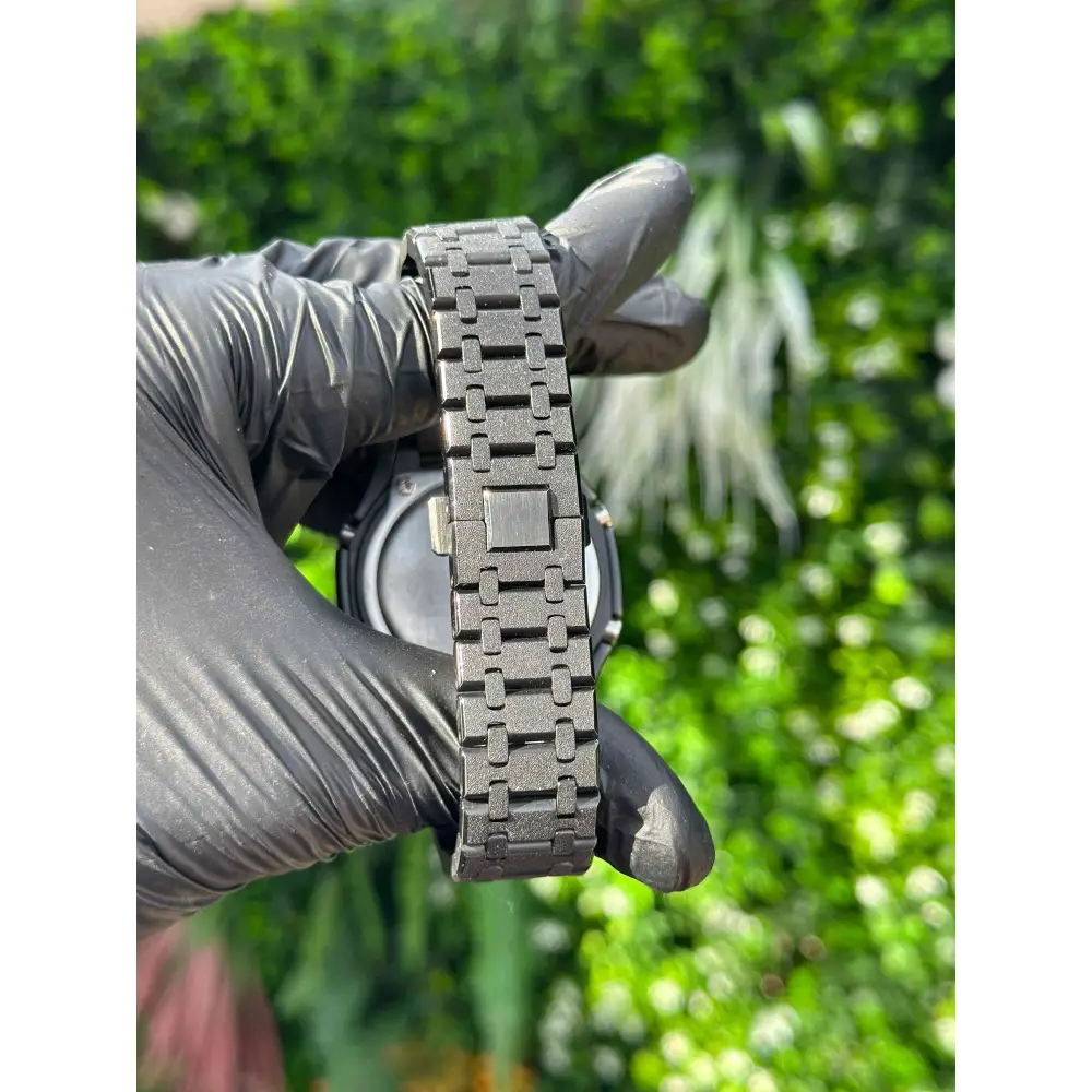 Custom Watch – Silver White Frosted