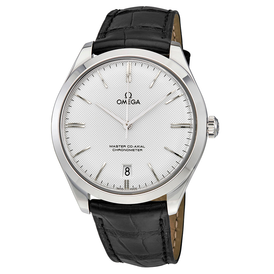 Omega De Ville Tresor Silver Dial 18k White Gold Men's Watch 43253402102004