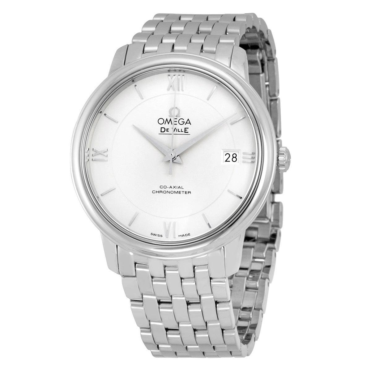 Omega Prestige Co-Axial Automatic Silver Dial Unisex Watch 424.10.37.20.02.001