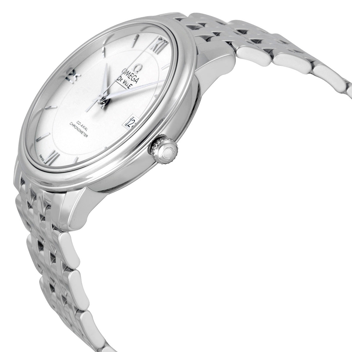 Omega Prestige Co-Axial Automatic Silver Dial Unisex Watch 424.10.37.20.02.001