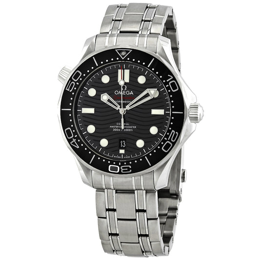 Omega Seamaster Automatic Chronometer Black Dial Men's Watch 210.30.42.20.01.001