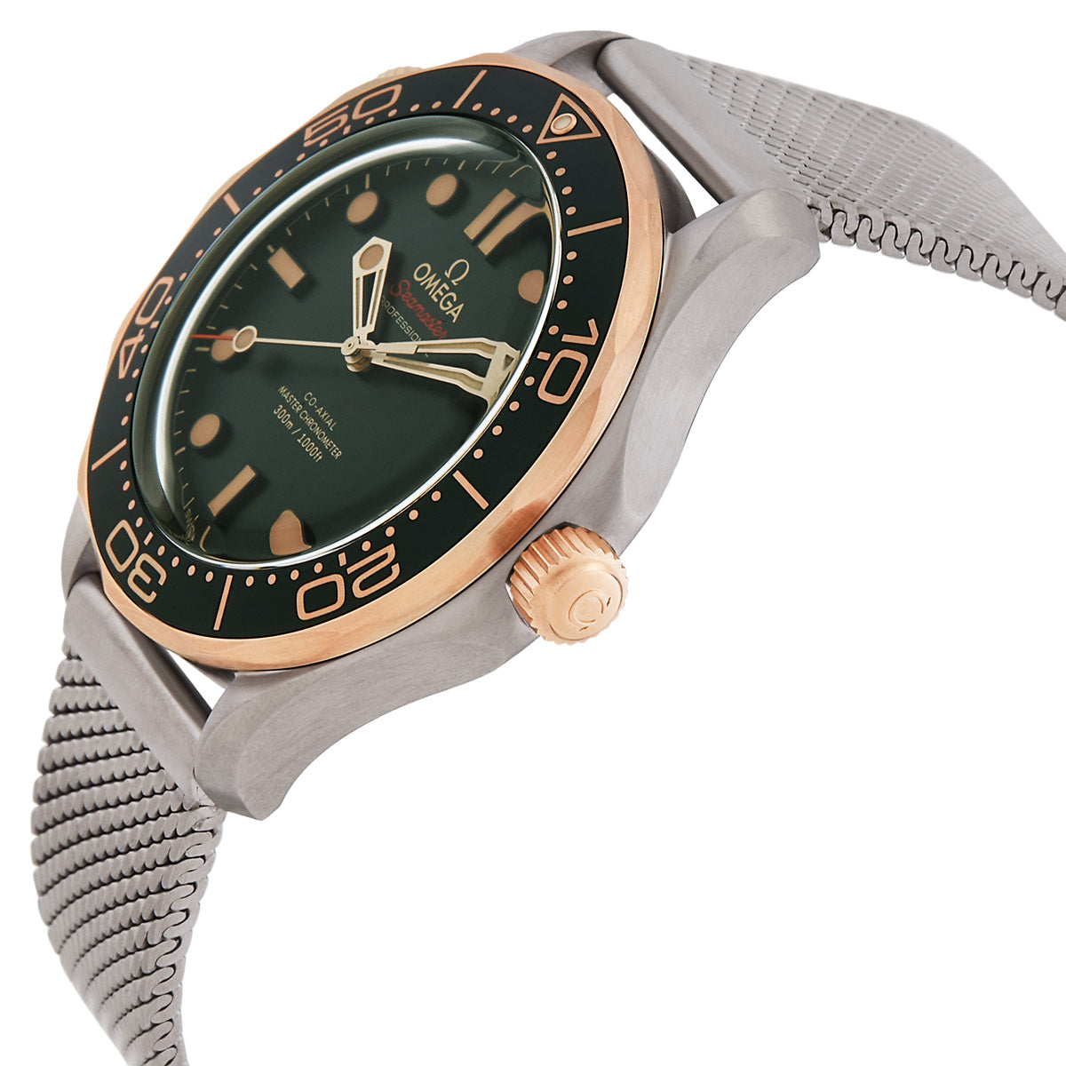 Omega Seamaster Automatic Chronometer Green Dial Men's Watch 210.90.42.20.10.001