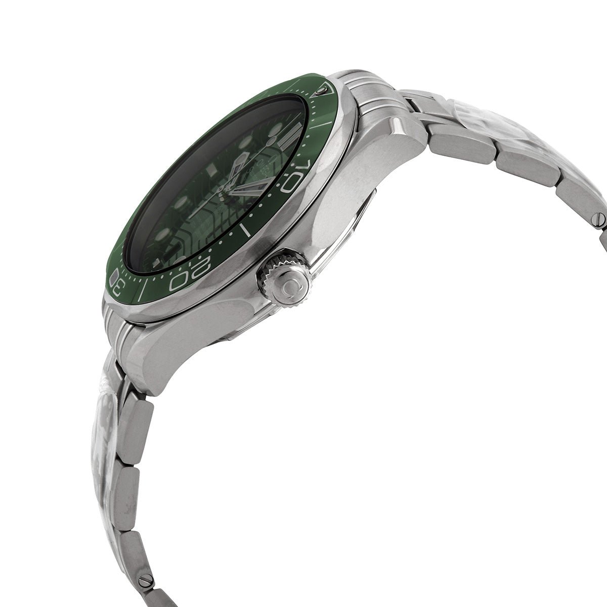 Omega Seamaster Diver Automatic Chronometer Green Dial Men's Watch 210.30.42.20.10.001
