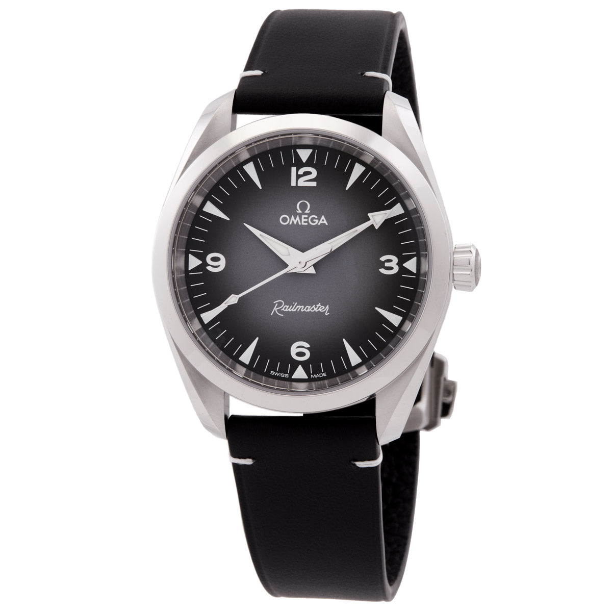 Omega Seamaster Railmaster Automatic Chronometer Grey Dial Watch 235.12.38.20.06.001