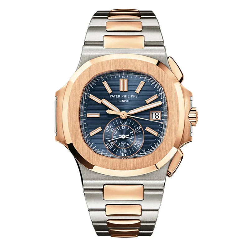 Sorelyne Nautilus Rose Gold Blue Dial 40mm Watch