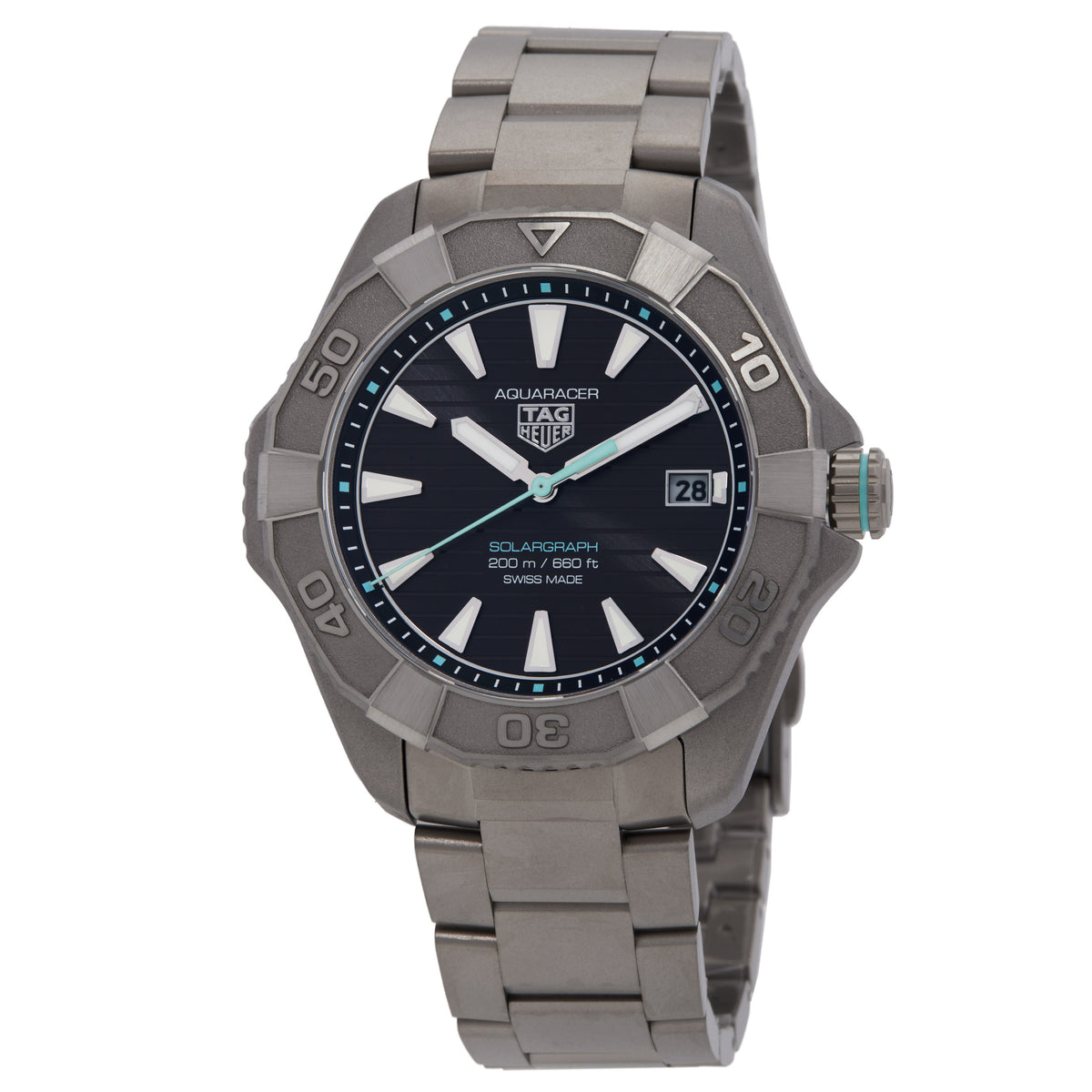 TAG Heuer Aquaracer Professional 200 Solargraph Black Dial Watch WBP1184.BF0008