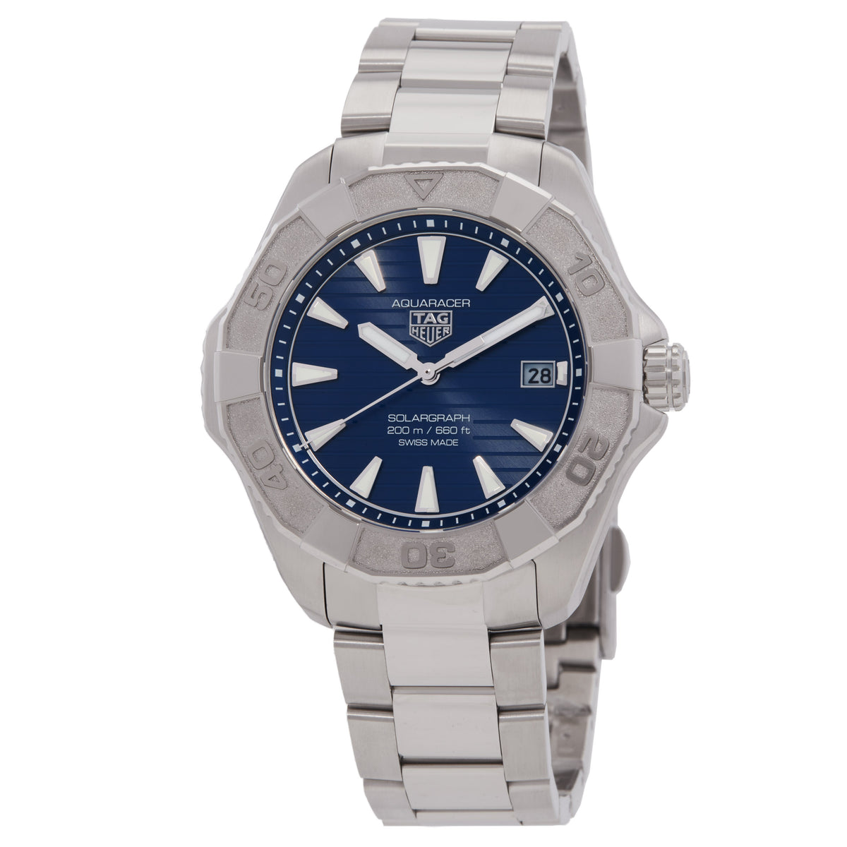 TAG Heuer Aquaracer Professional 200 Solargraph Blue Dial Watch WBP1117.BA0047