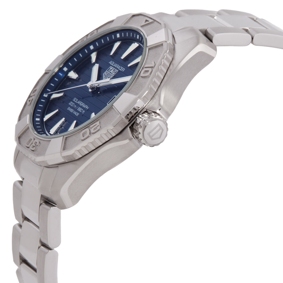 TAG Heuer Aquaracer Professional 200 Solargraph Blue Dial Watch WBP1117.BA0047