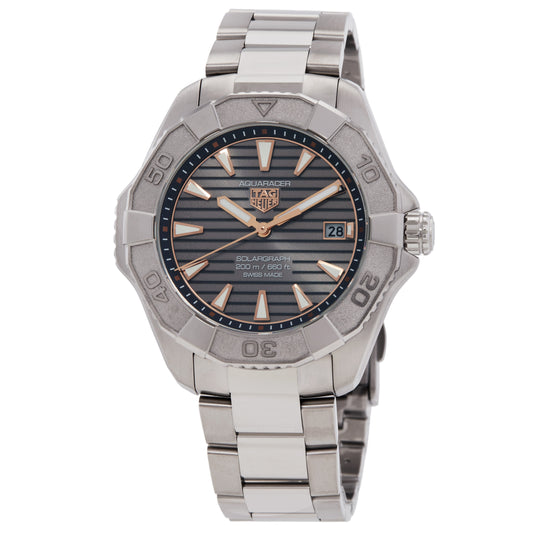 TAG Heuer Aquaracer Professional 200 Solargraph Grey Dial Watch WBP1190.BZ0003