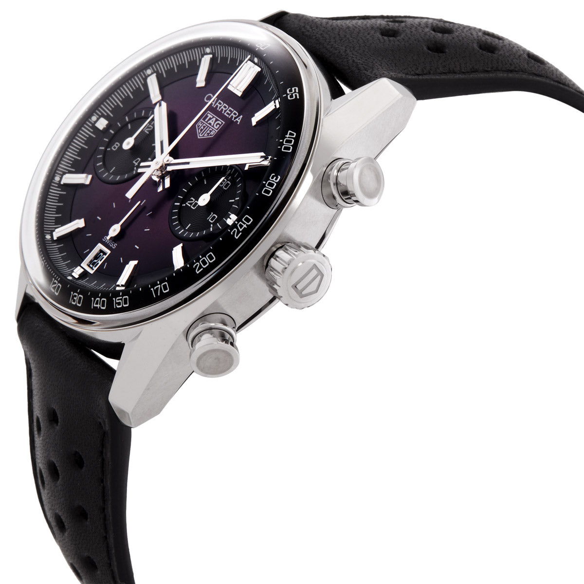 TAG Heuer Carrera Chronograph Automatic Purple Dial Men's Watch CBS2219.FC6607