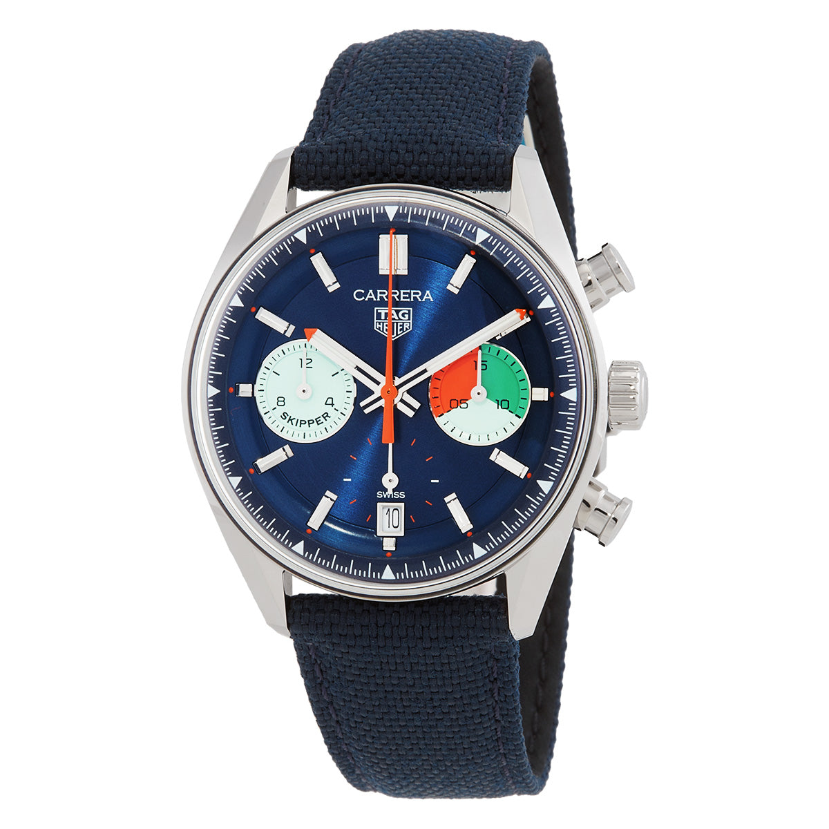TAG Heuer Carrera Skipper 39mm Chronograph Automatic Blue Dial Men's Watch CBS2213.FN6002