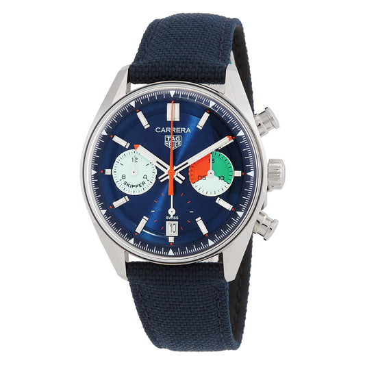 TAG Heuer Carrera Skipper 39mm Chronograph Automatic Blue Dial Men's Watch CBS2213.FN6002